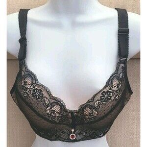 FALL SWEET LACY DEMI BARLETTE, UNDERWIRE, MEDIUM PADDING, SIZE 38 D, NWT